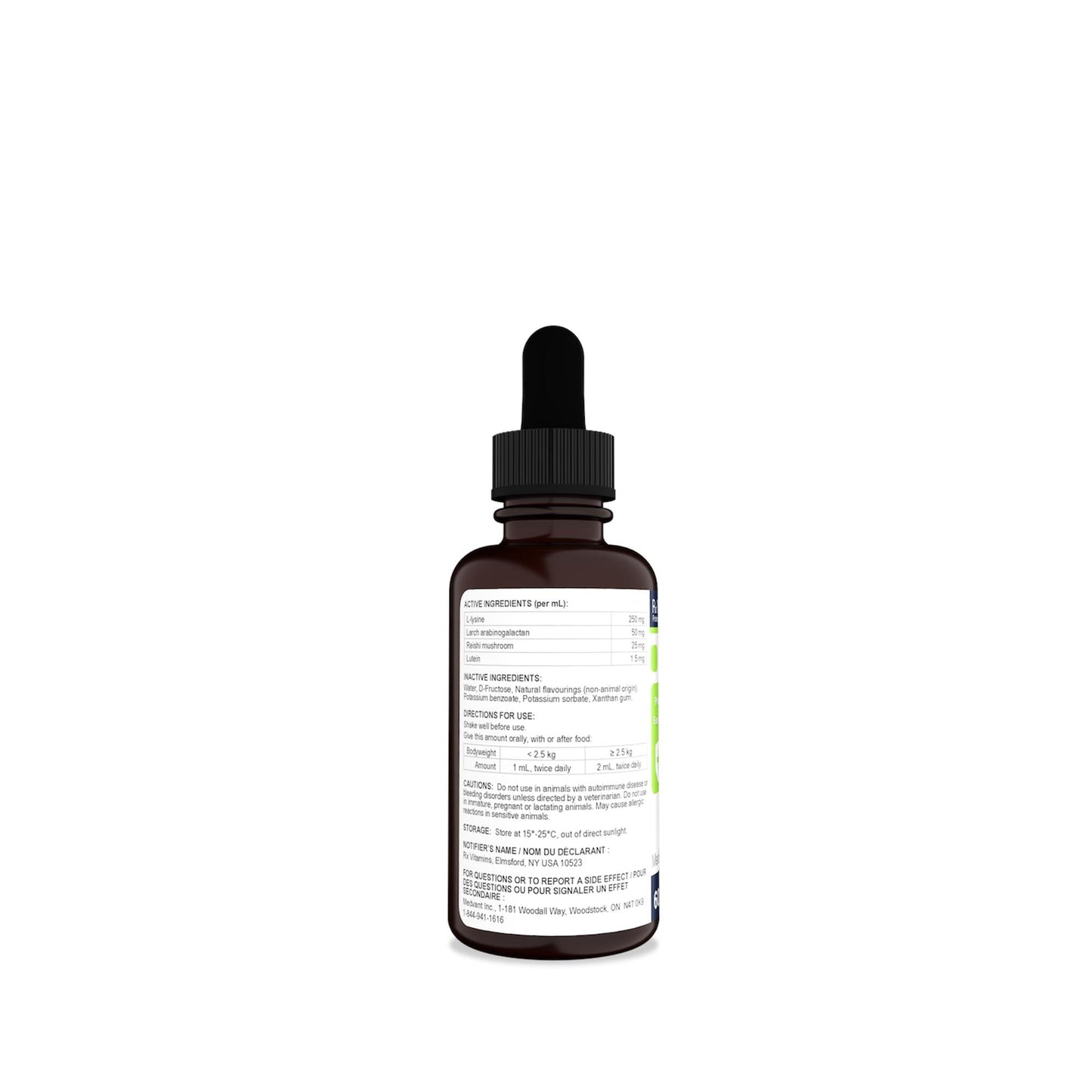 Rx Vitamins Immuno Support liquide - saveur de poulet - 60 ml