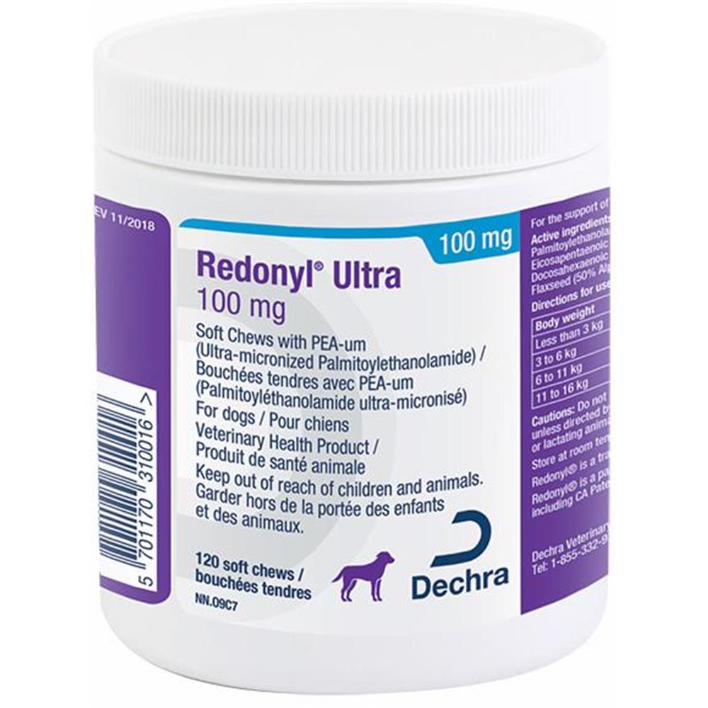 Redonyl Ultra 100 mg bouchées tendres avec PEA-um pour chiens - 120 bouchées