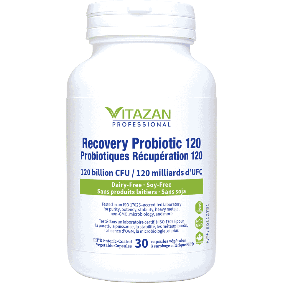 Recovery Probiotic 120
Now dairy-free and soy-free!