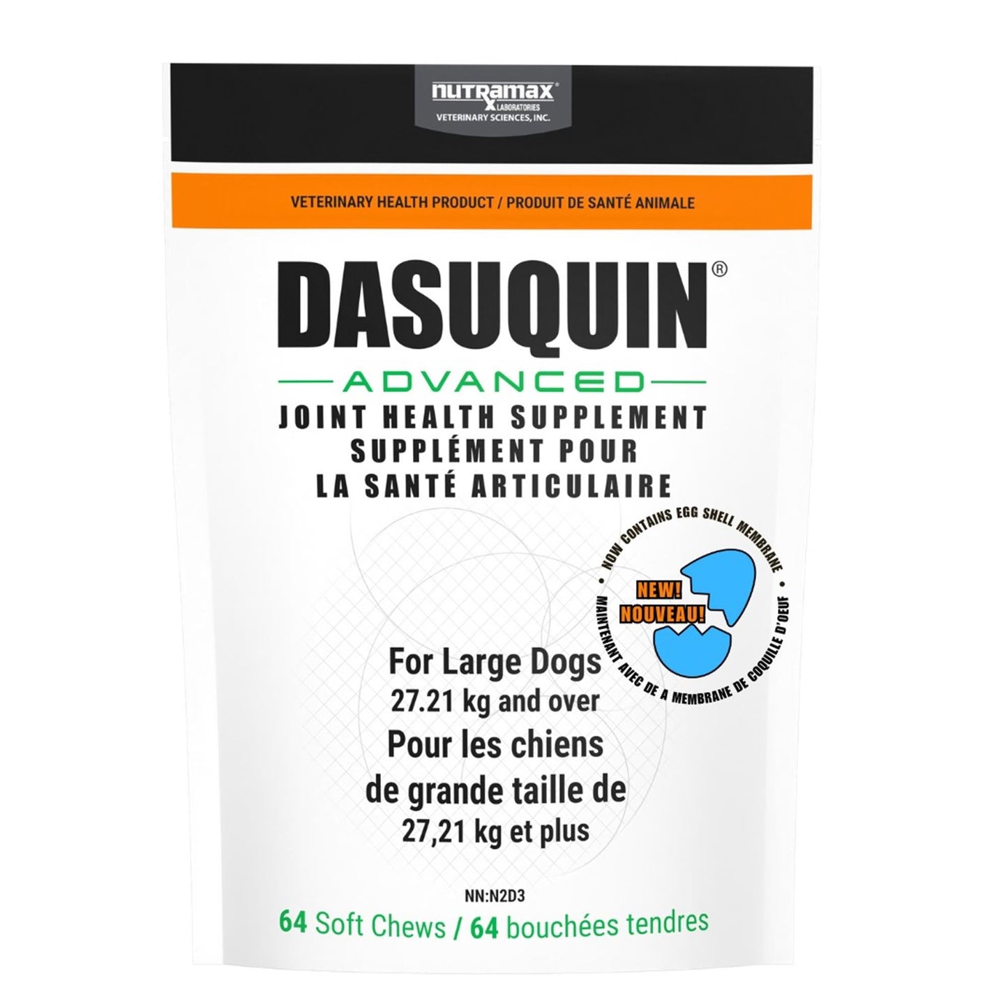 Dasuquin Advanced avec ESM bouchées tendres - grands chiens - 64 bouchées