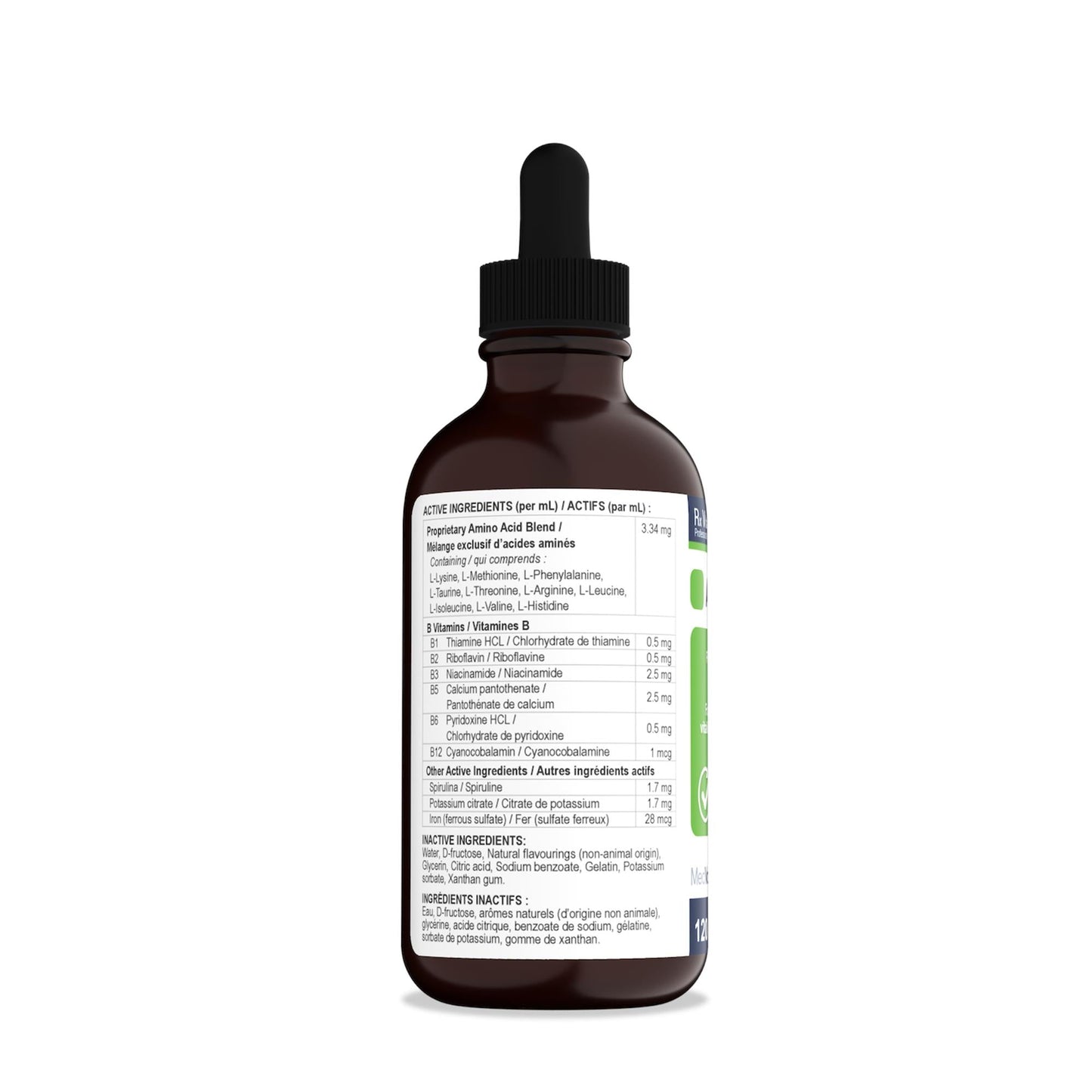 Rx Vitamins Amino B-Plex liquide - 120 ml