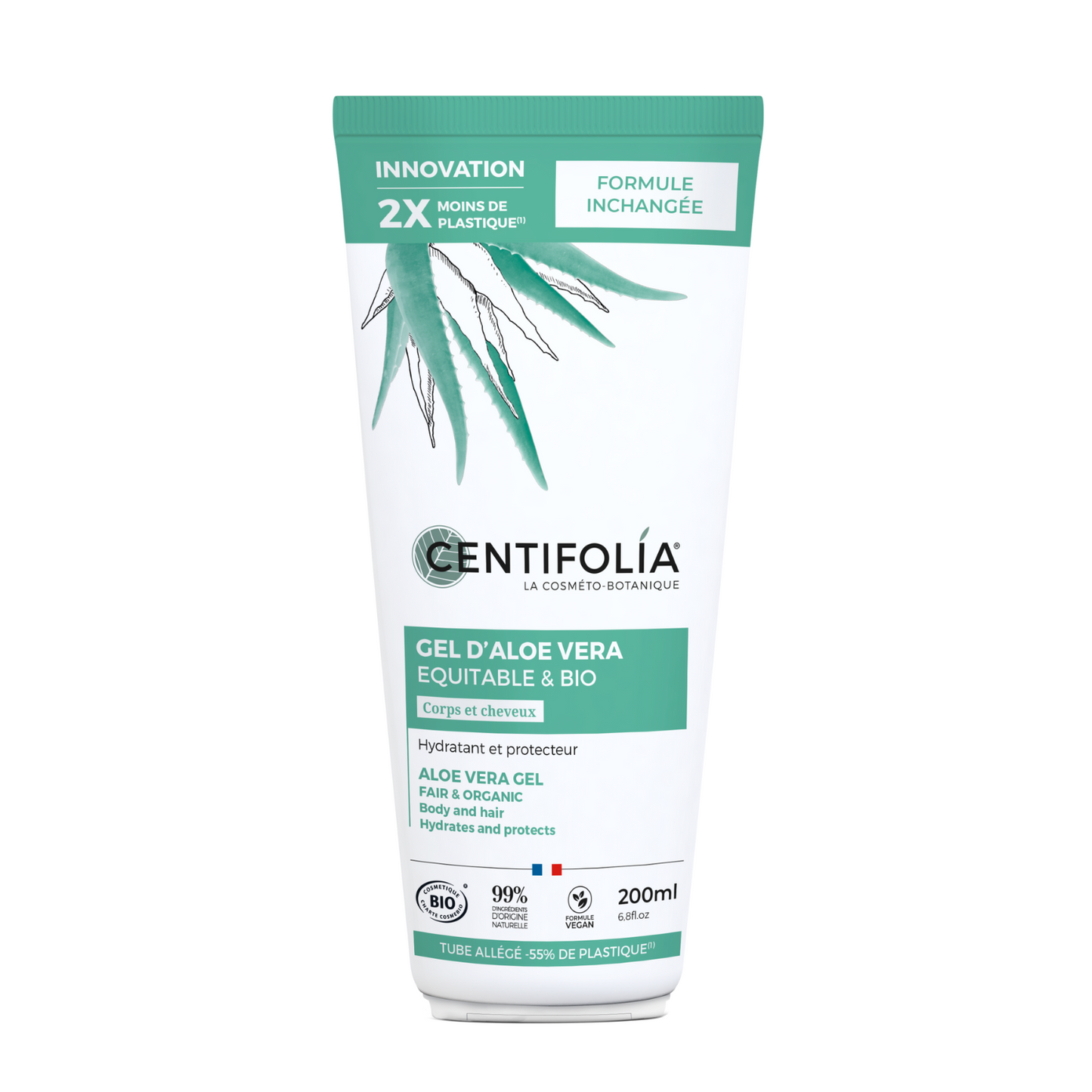 Gel d'aloe vera - équitable & bio