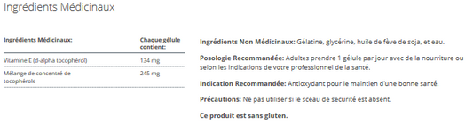 Vitamin E Mixed Tocopherols ( Anciennement E complex-1:1)