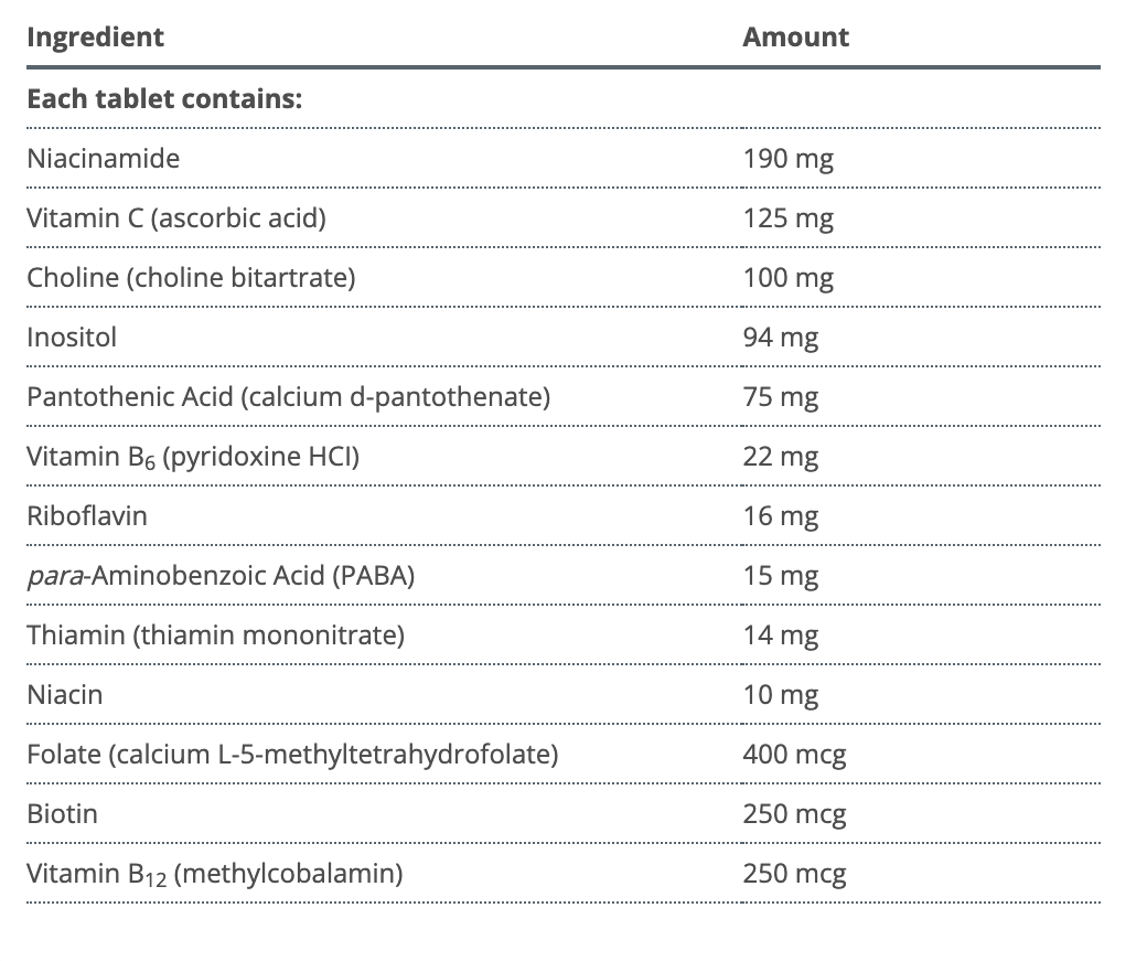 Vitamin B-Complex ( Anciennement Glycogenics )