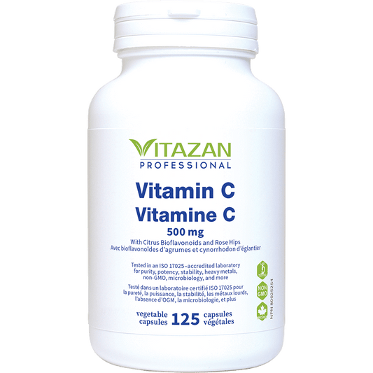 Vitamin C (500 mg · With Citrus Bioflavonoids and Rose Hips)