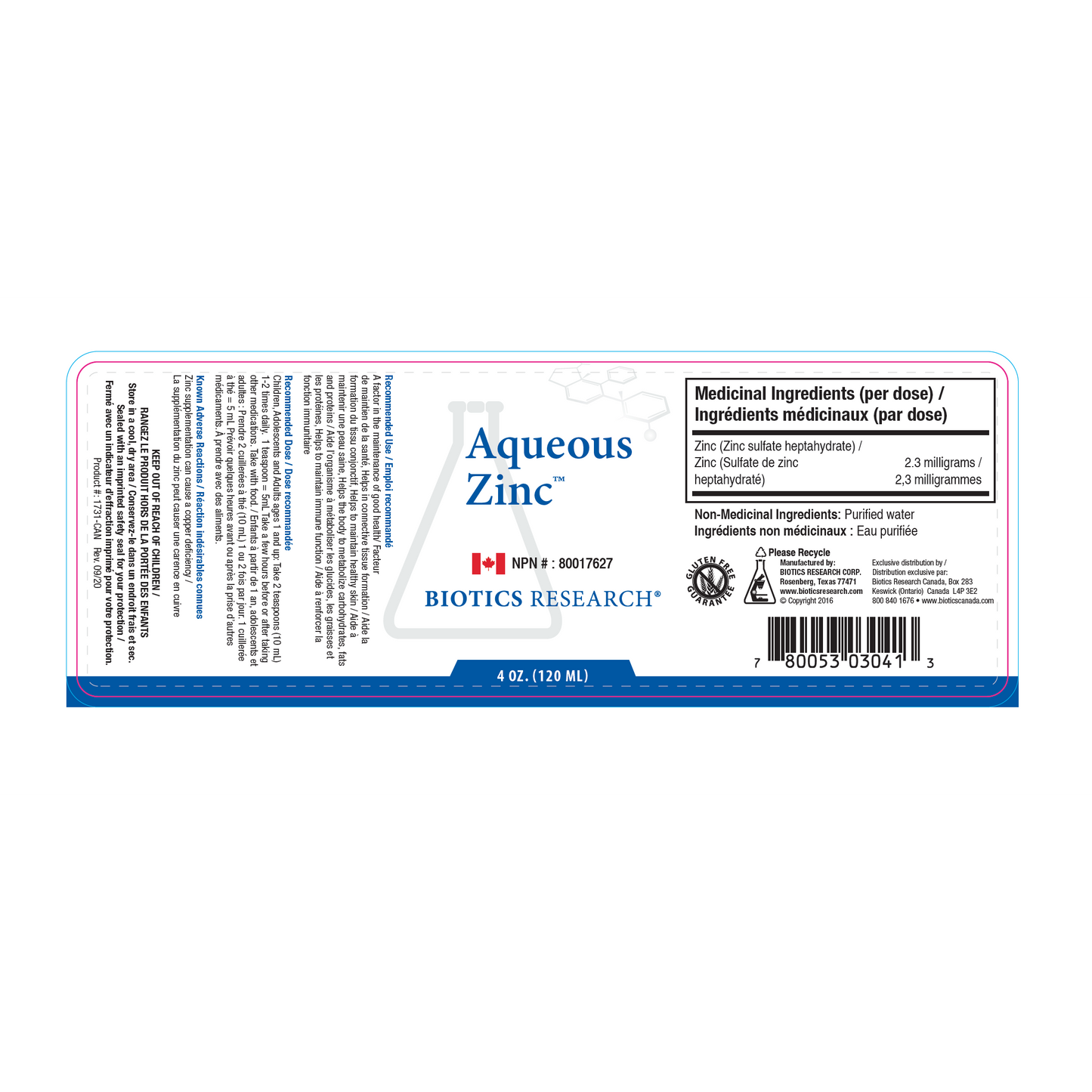 Aqueous Zinc