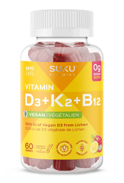 Vitamine D3+K2+B12