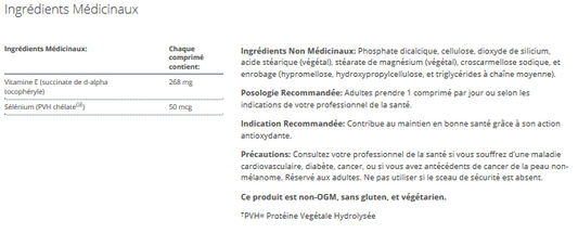 Vitamin E + Selenium (Anciennement E-400 Selenium)