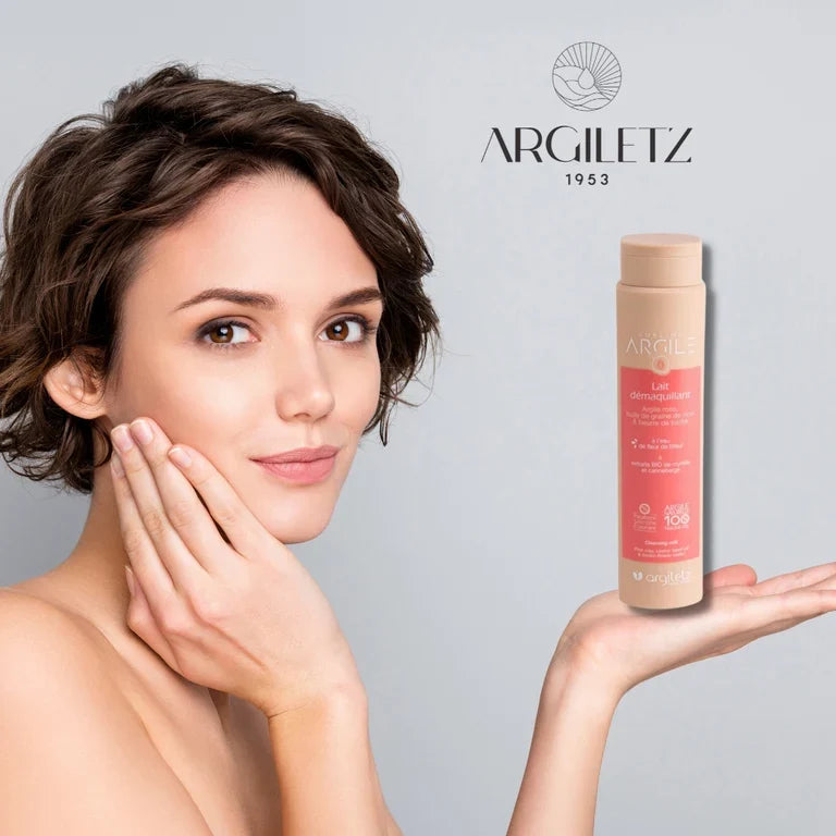 Lait démaquillant – argile rose