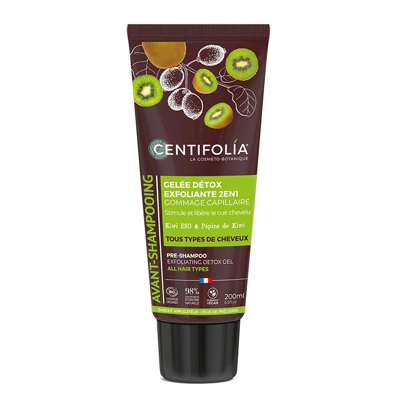 Avant-shampooing gelée détox exfoliante