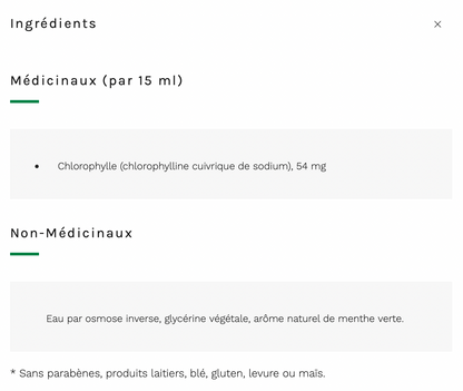 Chlorophylle Liquide