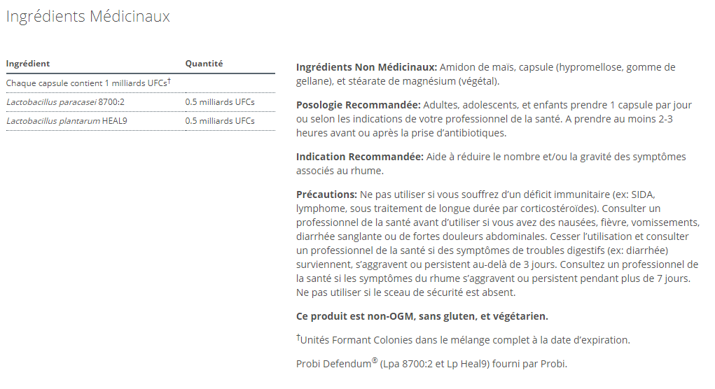 UltraFlora COLD SUPPORT Probiotic
