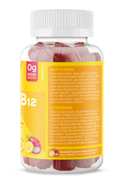 Vitamine D3+K2+B12