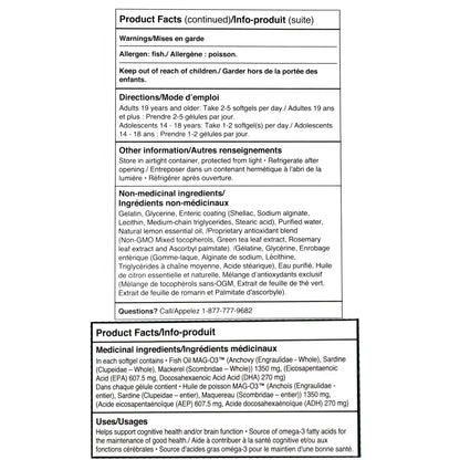 Huile de poisson monoglycéride MAG-O3 Daily Omega-3 Premium