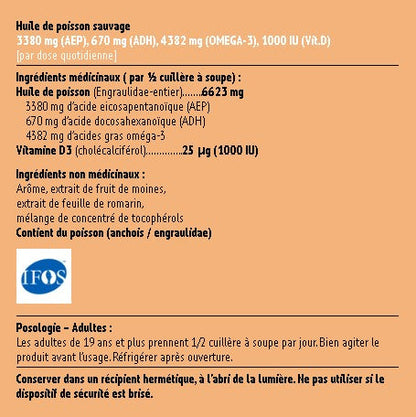 Oméga-3 liquide enrichis en AEP