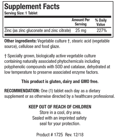 Zn-Zyme Forte (Zinc 25 mg)