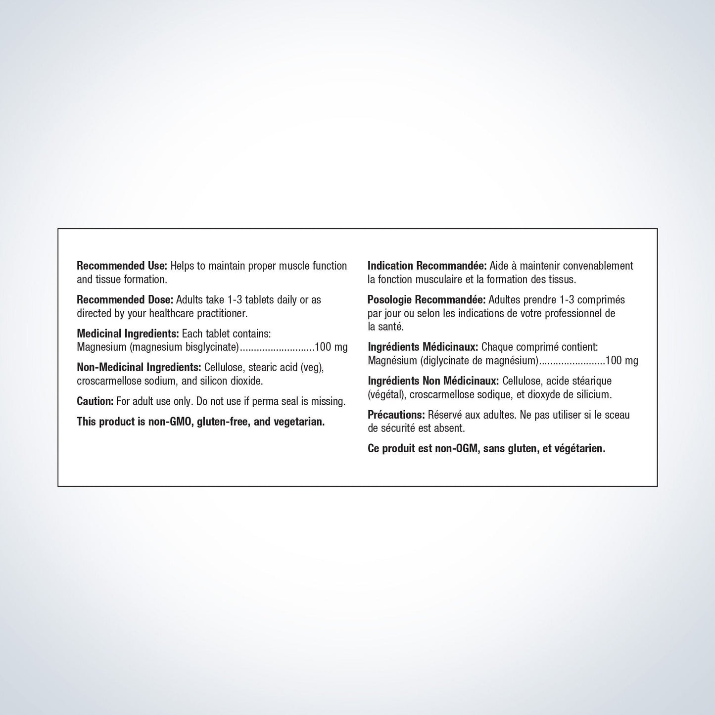 Magnesium Glycinate (Anciennement Mag Glycinate)