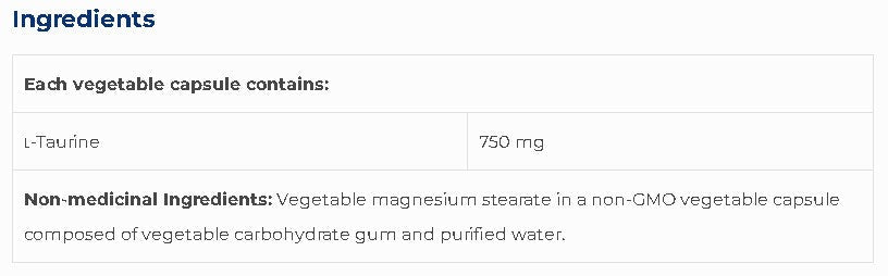 Taurine SAP