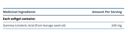 OmegaGenics Borage Seed GLA Oil (Anciennement OmegaGenics GLA 240)