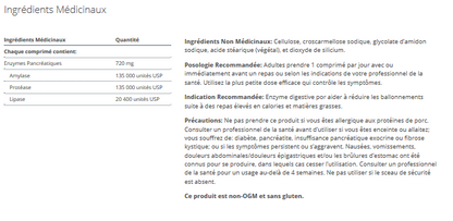 SpectraZyme(TM)  Pancreatic Enzymes Extra Strength (Anciennement SpectraZyme PAN 9X ES)