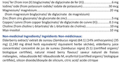 Pediatric Multi+ (Avec extrait de sureau certifié biologique 64:1)