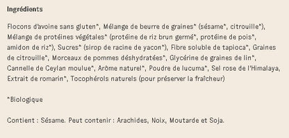 Barre de nutrition bio - à l'unité