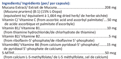 Synerdopa (Extrait de Mucuna avec vitamines B actives)